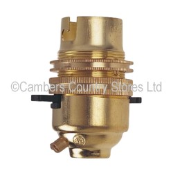 Dencon Switched Lampholder Brass