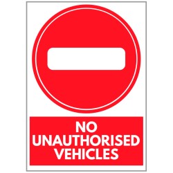 Agsigns Country Sign No Unauthorised Vehicles