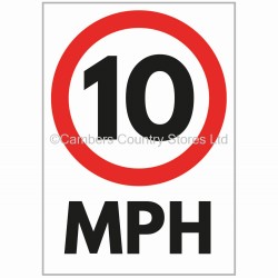 Agsigns Country Sign 10 MPH
