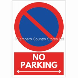 Agsigns Country Sign No Parking Arrows