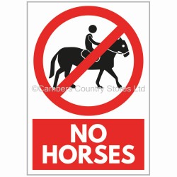 Agsigns Country Sign No Horses