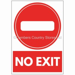 Agsigns Country Sign No Exit