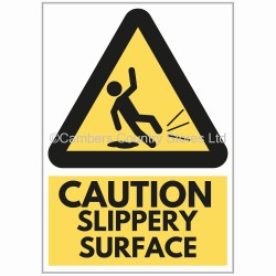 Agsigns Country Sign Caution Slippery Surface