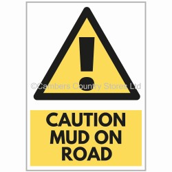 Agsigns Country Sign Caution Mud On Road
