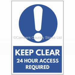 Agsigns Country Sign Keep Clear 24hr Access