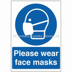 Agsigns Country Sign Please Wear Face Mask