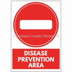 Agsigns Country Sign Disease Prevention Area