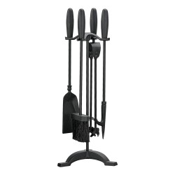 Manor Fireplace Companion Set Elipse Black