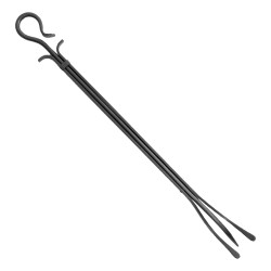 Manor Fireplace Log Tongs Gun Metal