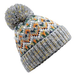 Beechfield Blizzard Pom Pom Beanie Hat Forager