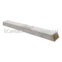 Sawn Timber Post Back Weathered 6 x 6" x 3"