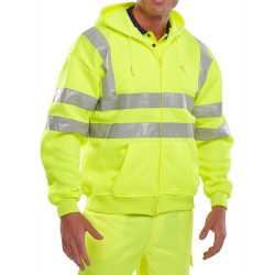 B Seen Hi-Vis Hooded Sweatshirt