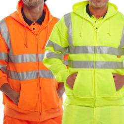 B Seen Hi-Vis Hooded Sweatshirt