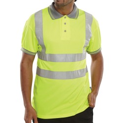 B Seen Hi-Vis Polo Shirt Short Sleeve
