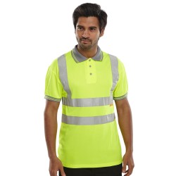 B Seen Hi-Vis Polo Shirt Short Sleeve