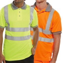B Seen Hi-Vis Polo Shirt Short Sleeve