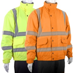 B Seen Hi-Vis Fleece Lined Bomber Jacket