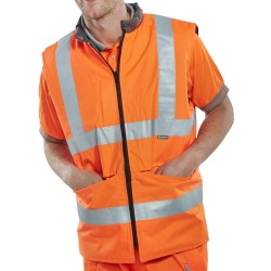 B Seen High Visibility Gilet Waistcoat