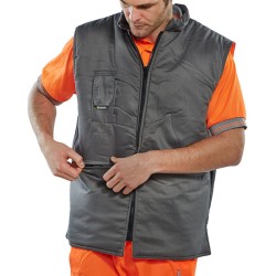 B Seen High Visibility Gilet Waistcoat