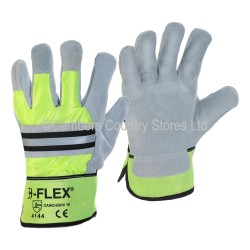 B flex Hi-Vis Rigger Gloves