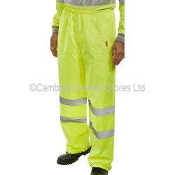 B Seen Hi-Vis Waterproof Trousers