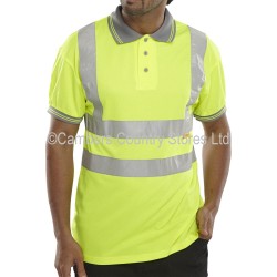 B Seen Hi-Vis Polo Shirt Short Sleeve