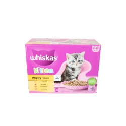 Whiskas Kitten Pouch Poultry Feasts In Jelly 12 x 85g