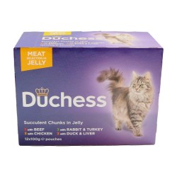 Duchess Cat Meat Selection In Jelly 12 x 100g Pouches