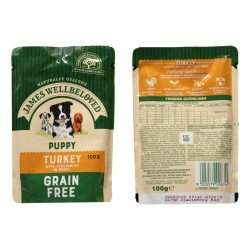 James Wellbeloved Wet Food Puppy Turkey Grain Free 100g