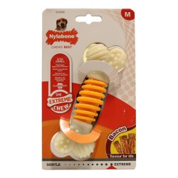 Nylabone Extreme Pro Action Dog Bone Bacon Medium