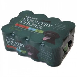 Gelert Country Choice Dog Food Can 12 x 400g Pack