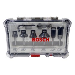 Bosch Router Bit Set Trim Edging 1/4" Shank 6pc