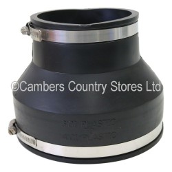 Flexible Coupler 163 - 111mm PVC to PVC