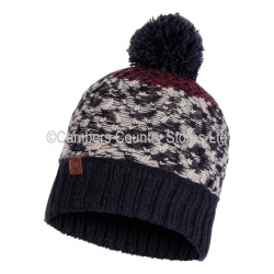 Buff Knitted Hat Thor Navy Blue