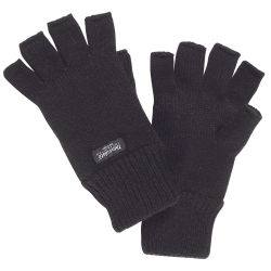 Tuffstuff Thinsulate Fingerless Gloves Black