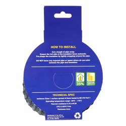 Warmseal Spiral Insulation Pipe Wrap 50mm x 7.5m