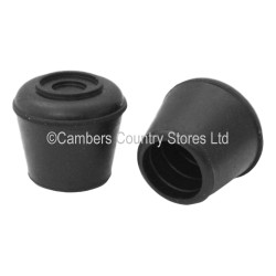 Chair Ferrules Black Rubber 19mm 2 Pack