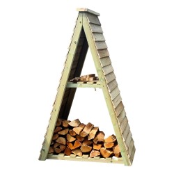 Timber Log Store Trilangular 6 Tall