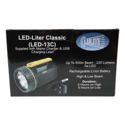 Clulite Led-Liter Classic LED Torch USB Charger & Plug