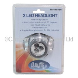 Clulite 3 LED Headlight Torch