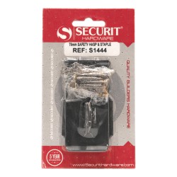 Securit Hasp & Staple Black