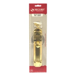 Securit Door Bolt Brass Heavy Duty 200mm