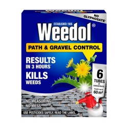 Weedol Path & Gravel Weedkiller 6 Tube 60m.sq