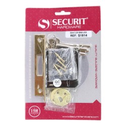 Securit 3 Lever Deadlock Brass 63mm