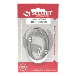 Securit Numeral No.0 Chrome 75mm
