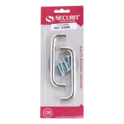 Securit D Handle Chrome Plated 96mm 2 Pack