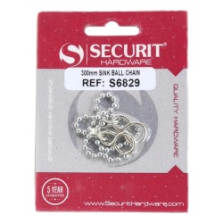 Securit Sink Ball Chain Chrome 300mm