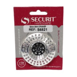 Securit Sink Strainer Chrome Plated 38mm