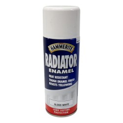 Hammerite Radiator Enamel Spray Gloss White 400ml