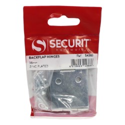 Securit Backflip Hinge Zinc Plated 38mm 2 Pack